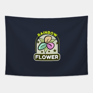 Rainbow Flower Tapestry