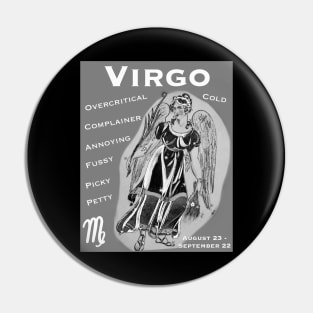 Virgo Negative Traits Pin