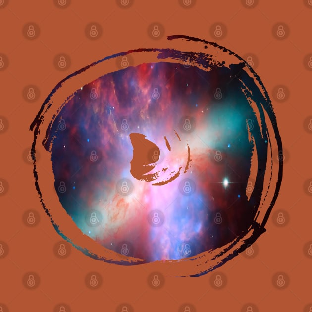 Paint brush stroke galaxy: circular dancing whoosh by Blacklinesw9