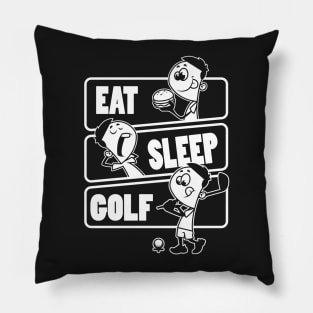 Eat Sleep Golf - Golf players gift print Pillow