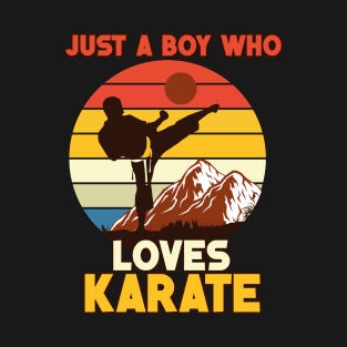 sunset karate design T-Shirt