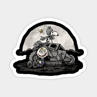 Snoopy on chaos night Magnet