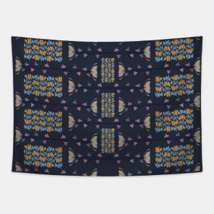 Abstract Floral Pattern Tapestry