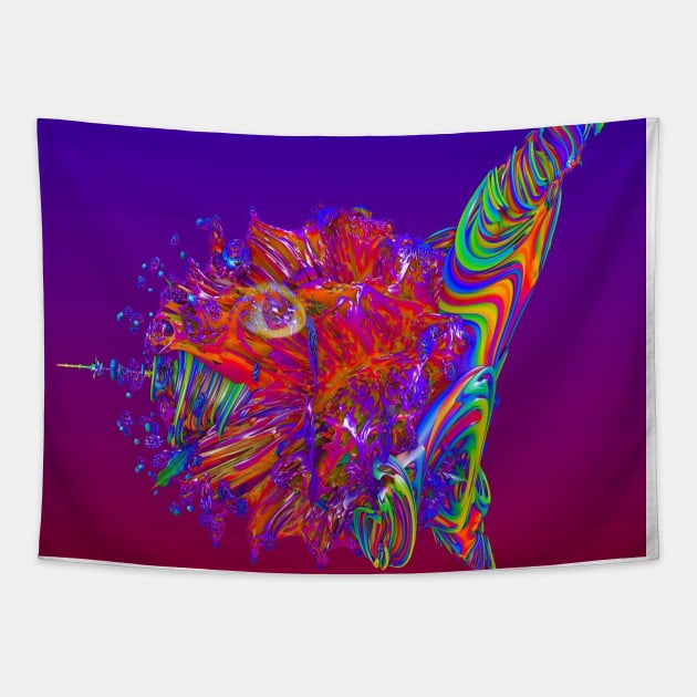 Alien Sea Creature Tapestry by icarusismartdesigns