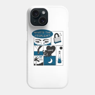 Romantic Love Comic Book Aesthetic Print Phone Case