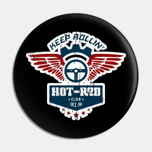 Hotrod Club badge with wings Pin