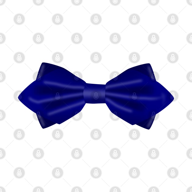 Blue Dinner Bow Tie Funny Gift by HappyGiftArt