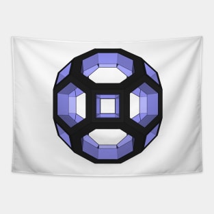 gmtrx lawal v2 skeletal truncated octahedron Tapestry