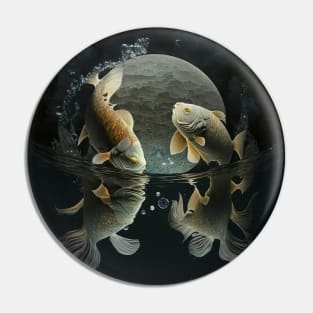 Fish dancing on the moon. V2 Pin