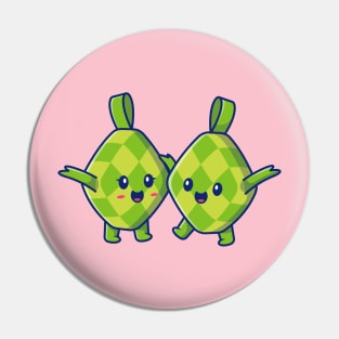 Cute Ketupat Cartoon Pin