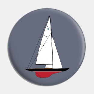 Dragon Class Sailboat Pin