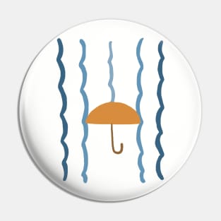 Umbrella on Rain Pin