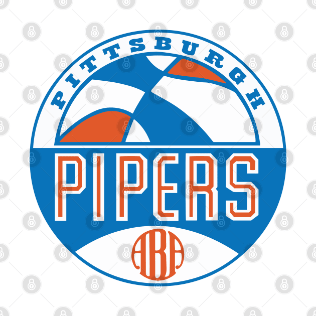 Retro Pittsburgh Pipers Basketball 1967 by LocalZonly