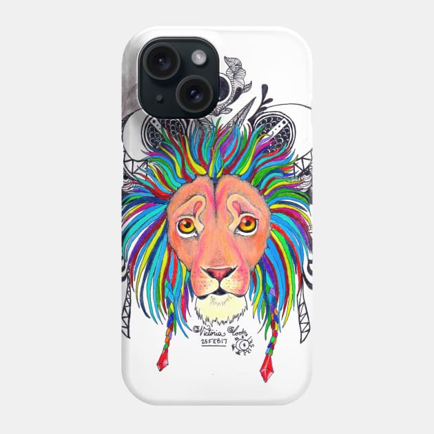 PanteraLeo Phone Case by Art of V. Cook