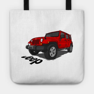 Jeep Wrangler - Red Tote