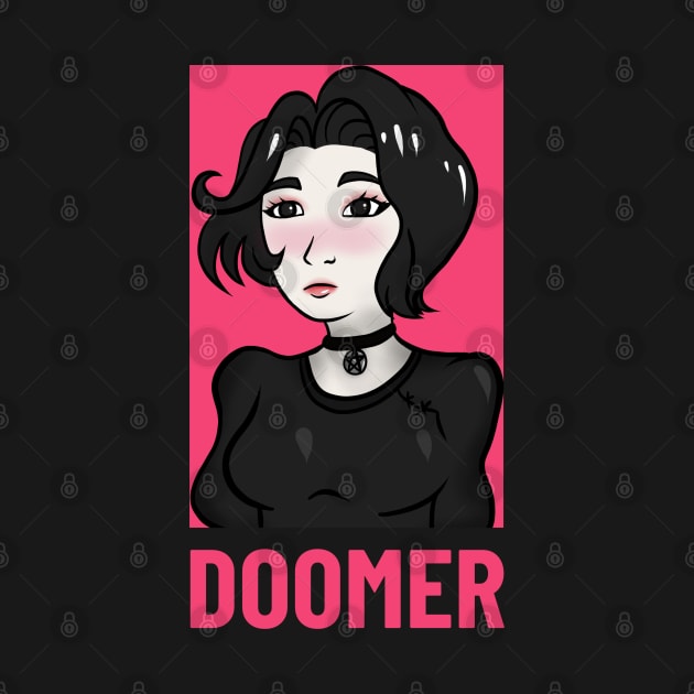 Doomer Girl Meme Apparel by Chad Corner