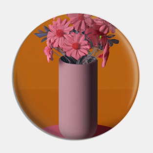 Fancy Flowers Vase Pin