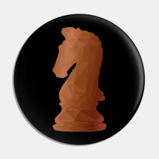 Chess Knight Low Poly Pin