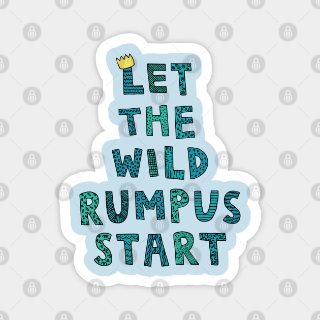 Wild Rumpus Magnet by jdrdesign