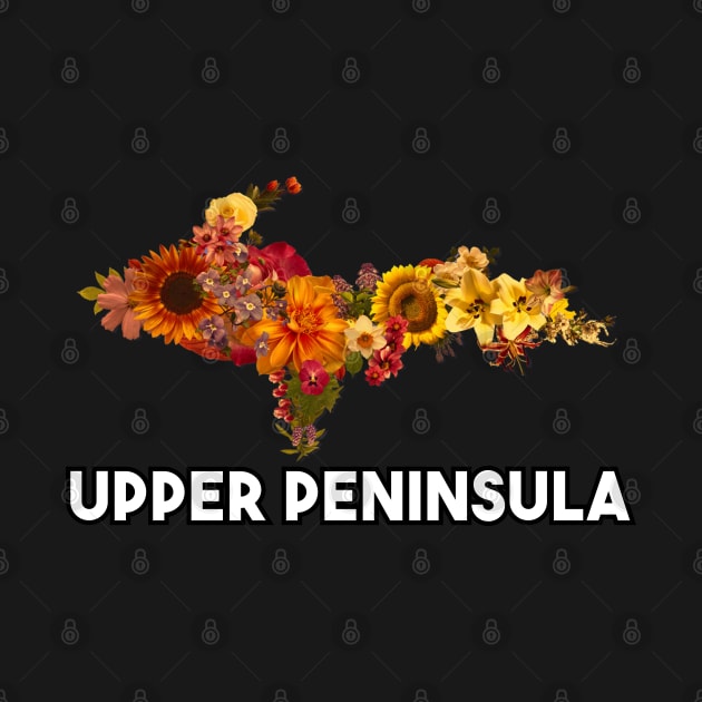 Floral Upper Peninsula Logo by The Yooper Life