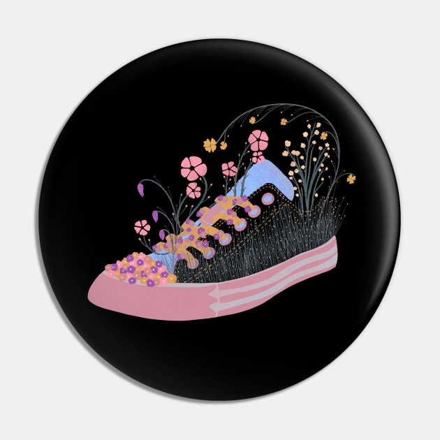 Converse in Bloom - multi Pin by The3rdMeow