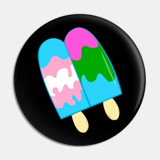 Paired Popsicle Pride Pin