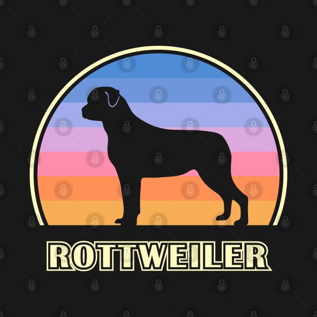 Rottweiler Vintage Sunset Dog by millersye