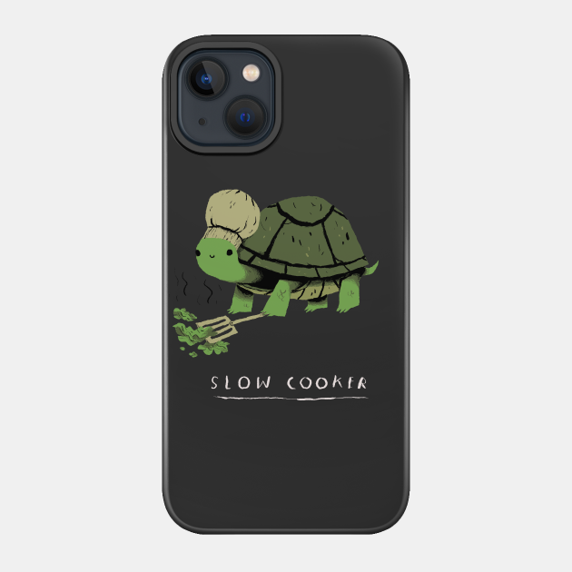 slow cooker turtle shirt - Turtle - Phone Case