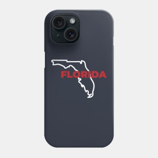 Florida Map Outline Phone Case