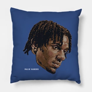 Malik Nabers New York G Portrait Pillow