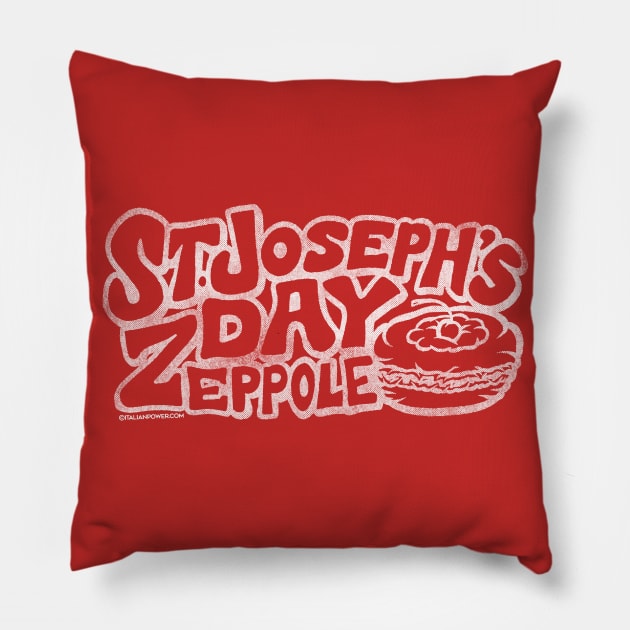 St. Joseph’s Day Zeppole Pillow by ItalianPowerStore