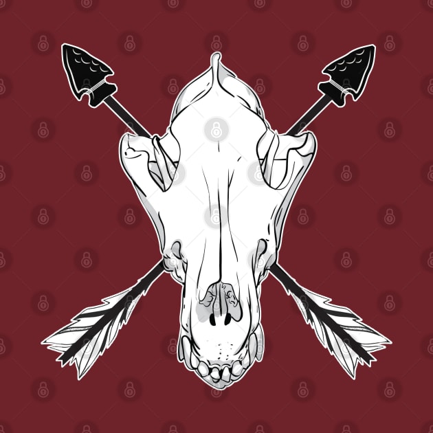 Wolf Skull 2 by Brightfeather