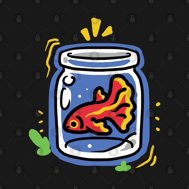 Beta Fish Jar by BadAz Collectibles