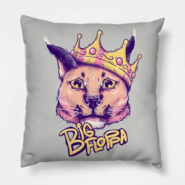 Big Floppa Meme Pillows & Cushions for Sale