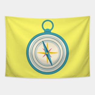 Retro Vintage Travel Compass Tapestry