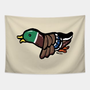 Mallard Duck Flying Tapestry