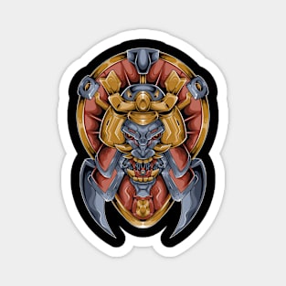 mecha samurai mask Magnet