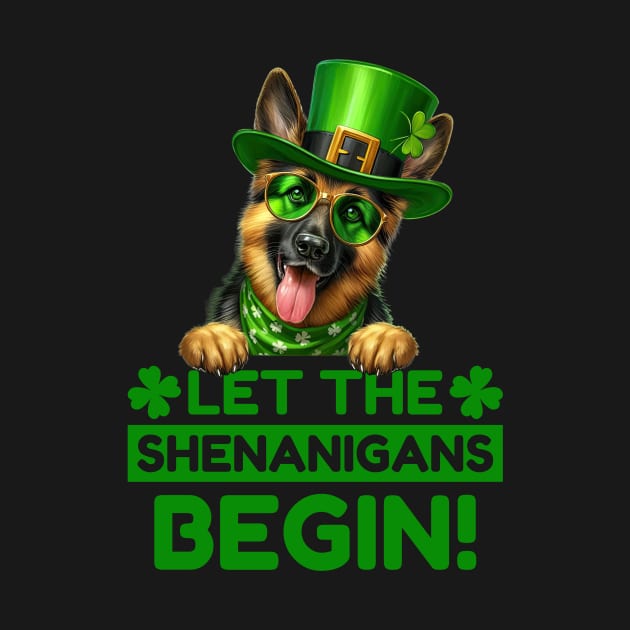 Let the Shenanigans Begin German Shepherd by Tee Li’s