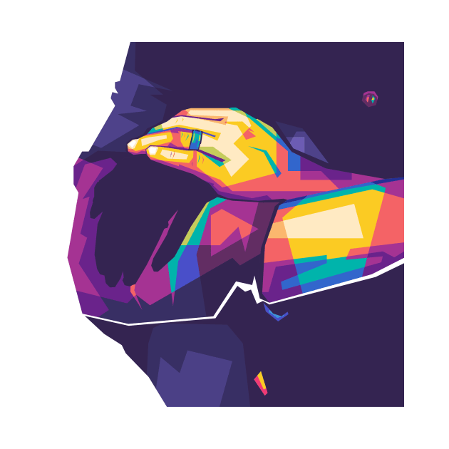 man's hand wpap pop art by Rizkydwi