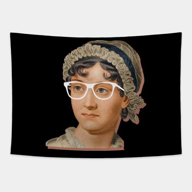 Jane Austen Face Tapestry by Pod and Prejudice