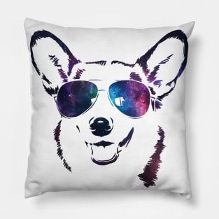 Galaxy Corgi's Sunglasses Pillow