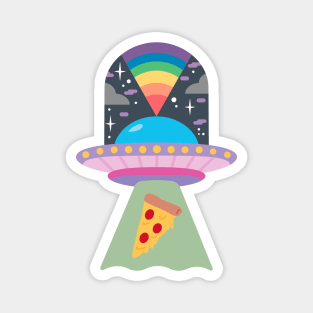 Alien Pizza Magnet