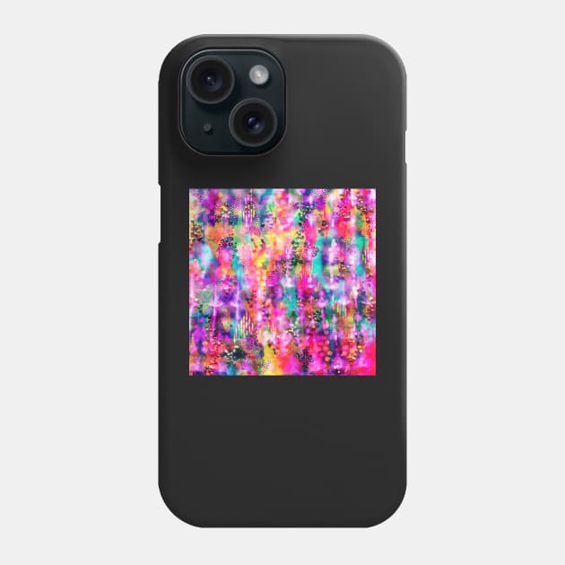 Rainbow Tye Dye Painting Mix Phone Case by KirstenStar 