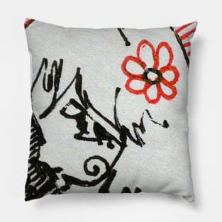 twin pen img Pillow