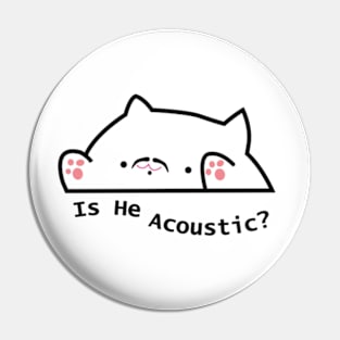 is he acoustic cat meme goat mustache Pin