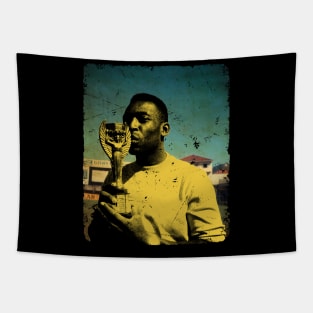 Pele King Brazil Tapestry