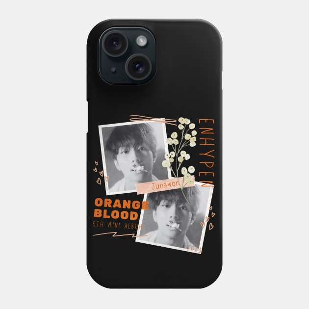 Jungwon ENHYPEN Orange Blood Phone Case by wennstore