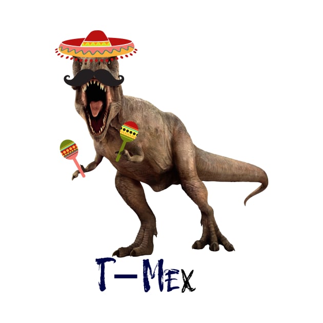 T-Mex Mexican Dinosaur Tyrannosaurus by ColorFlowCreations