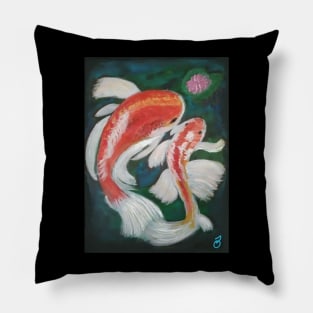 Two koi fish Pillow