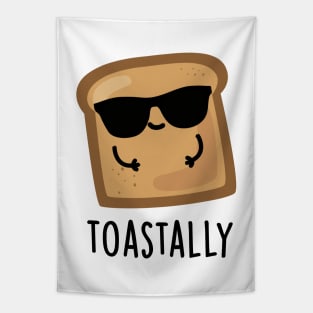 Toastally Cute Toast Bread Pun Tapestry